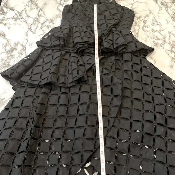 Thurley “Dark Arts” Tiered Midi Dress in Black - Picture 9 of 11